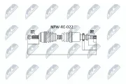 Antriebswelle Vorderachse NTY NPW-RE-022