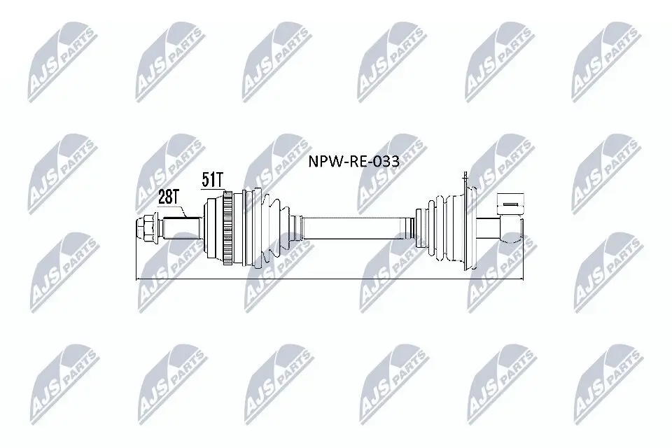 Antriebswelle NTY NPW-RE-033