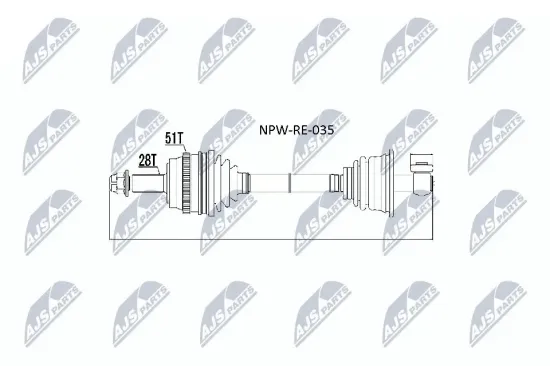 Antriebswelle NTY NPW-RE-035 Bild Antriebswelle NTY NPW-RE-035