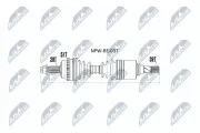 Antriebswelle Vorderachse links Vorderachse NTY NPW-RE-037