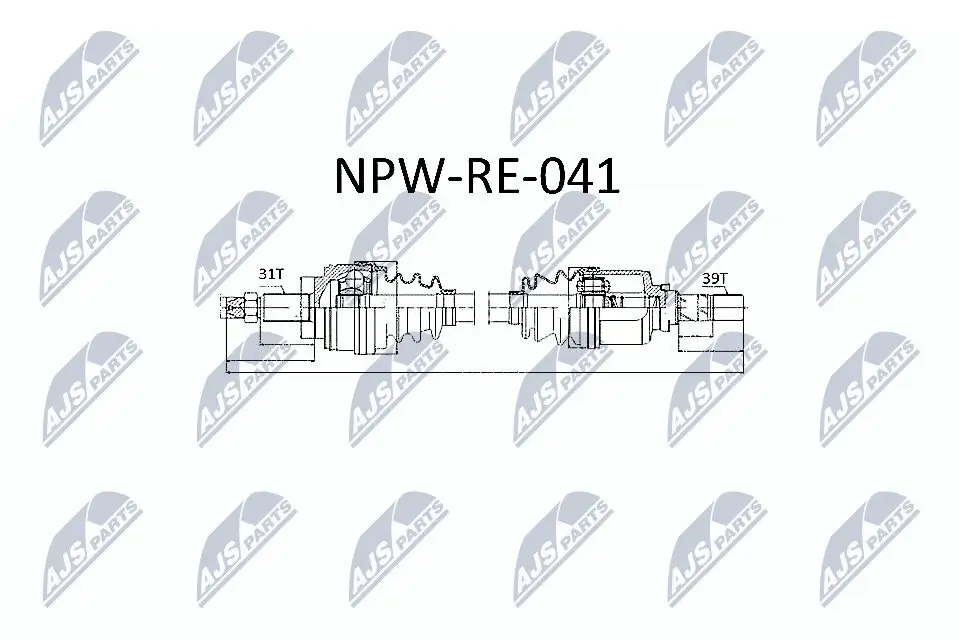 Antriebswelle NTY NPW-RE-041