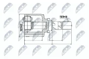 Gelenksatz, Antriebswelle NTY NPW-RE-043