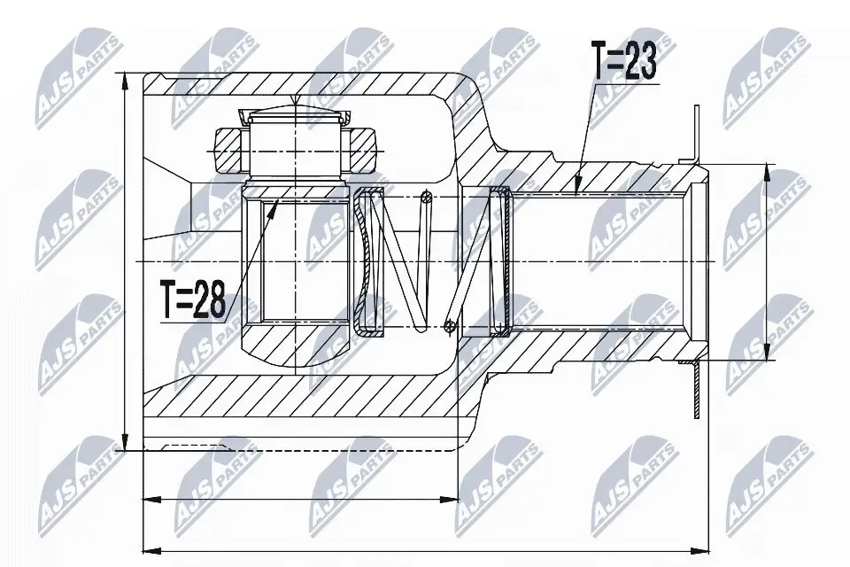 Gelenksatz, Antriebswelle NTY NPW-RE-055