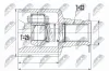 Gelenksatz, Antriebswelle NTY NPW-RE-055 Bild Gelenksatz, Antriebswelle NTY NPW-RE-055