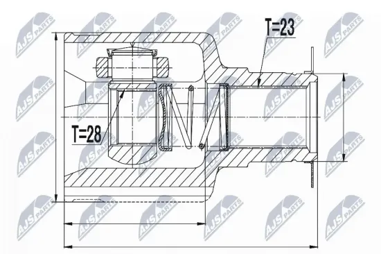 Gelenksatz, Antriebswelle NTY NPW-RE-055 Bild Gelenksatz, Antriebswelle NTY NPW-RE-055