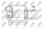 Gelenksatz, Antriebswelle NTY NPW-RE-060