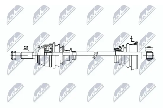Antriebswelle Vorderachse Vorderachse links NTY NPW-RE-065 Bild Antriebswelle Vorderachse Vorderachse links NTY NPW-RE-065