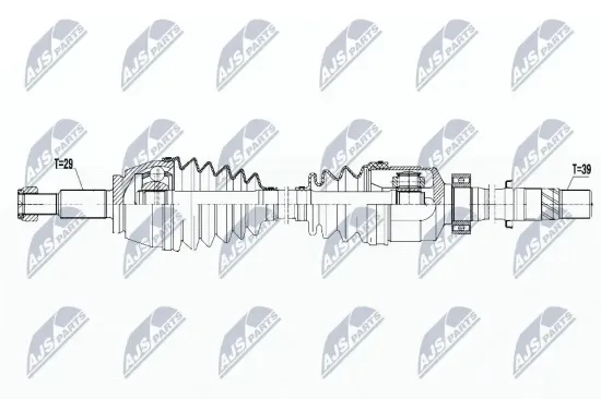 Antriebswelle Vorderachse rechts NTY NPW-RE-075 Bild Antriebswelle Vorderachse rechts NTY NPW-RE-075