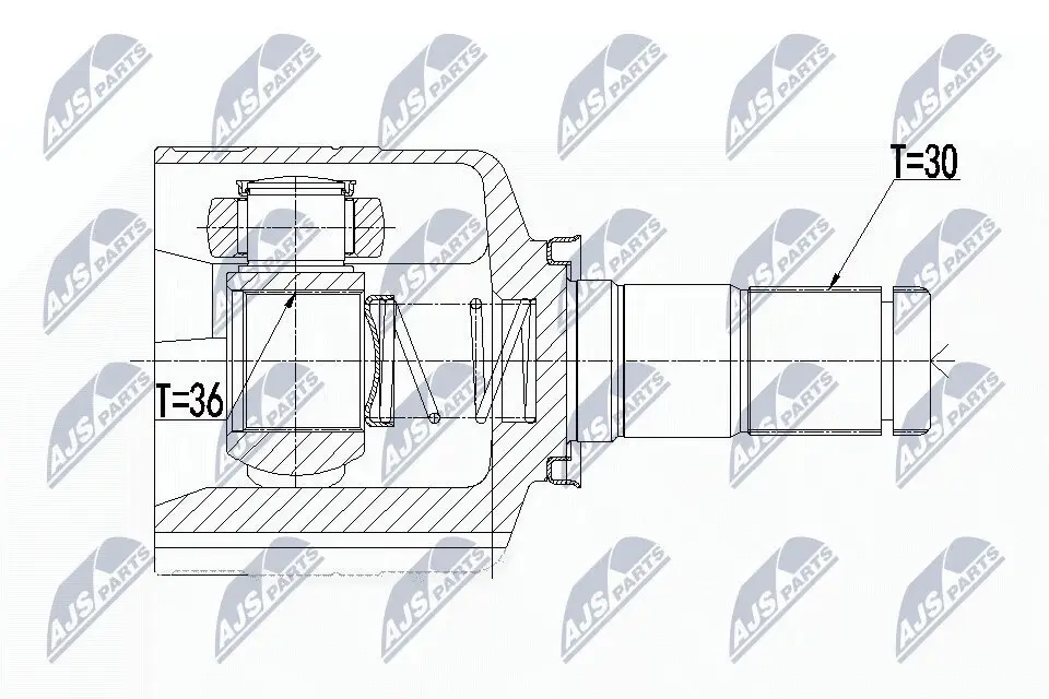 Gelenksatz, Antriebswelle NTY NPW-RE-092