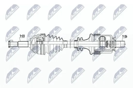 Antriebswelle NTY NPW-RE-093 Bild Antriebswelle NTY NPW-RE-093