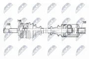 Antriebswelle Vorderachse rechts NTY NPW-RE-111