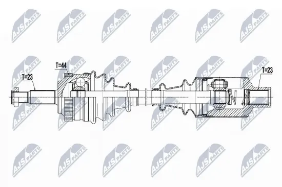 Antriebswelle Vorderachse rechts NTY NPW-RE-111 Bild Antriebswelle Vorderachse rechts NTY NPW-RE-111
