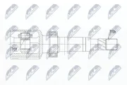 Gelenksatz, Antriebswelle NTY NPW-RE-119