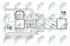 Gelenksatz, Antriebswelle Vorderachse rechts NTY NPW-RE-123 Bild Gelenksatz, Antriebswelle Vorderachse rechts NTY NPW-RE-123