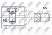 Gelenksatz, Antriebswelle NTY NPW-RE-125