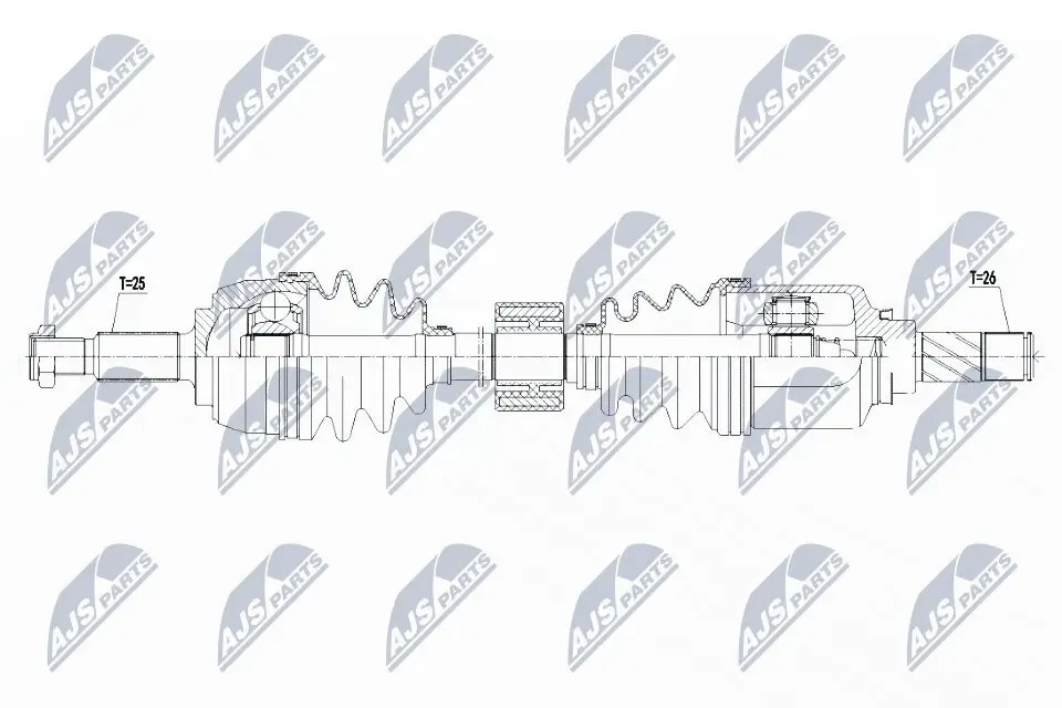 Antriebswelle NTY NPW-RE-134