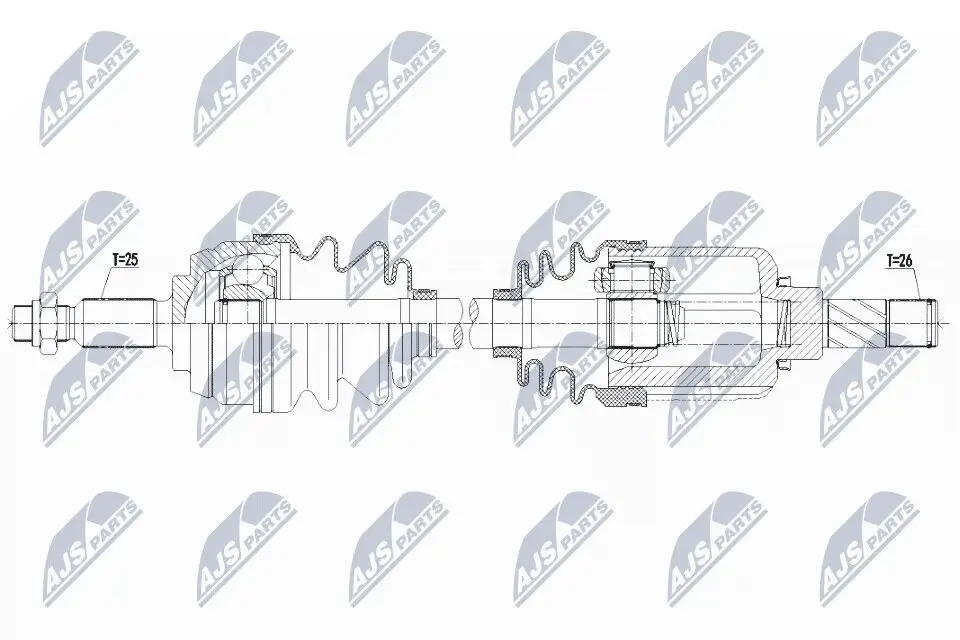 Antriebswelle NTY NPW-RE-146