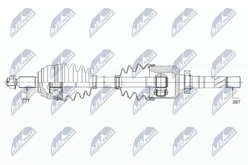 Antriebswelle Vorderachse rechts NTY NPW-RE-150