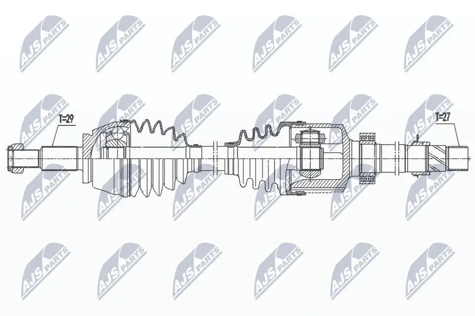 Antriebswelle Vorderachse links NTY NPW-RE-175