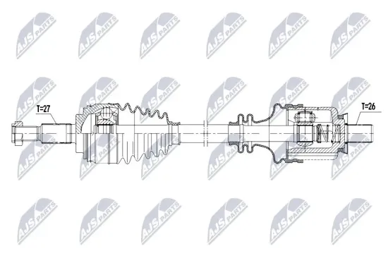 Antriebswelle NTY NPW-RE-208 Bild Antriebswelle NTY NPW-RE-208