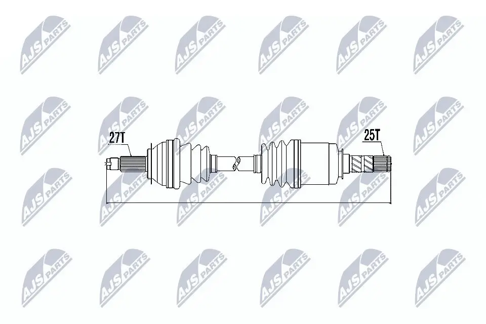 Antriebswelle Vorderachse Vorderachse links Vorderachse rechts NTY NPW-SB-010