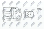 Gelenksatz, Antriebswelle NTY NPW-SB-013