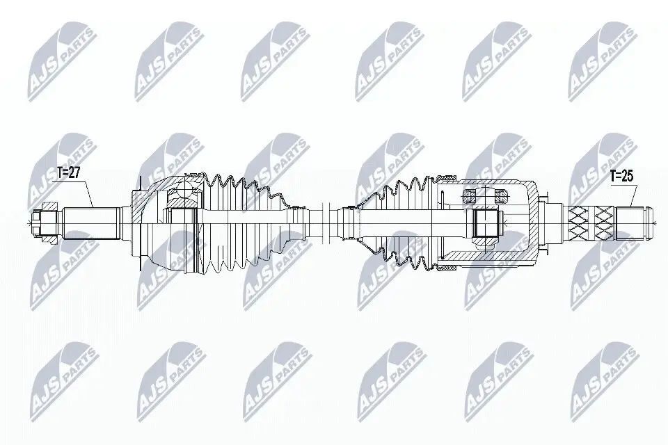 Antriebswelle Vorderachse Vorderachse links Vorderachse rechts NTY NPW-SB-015
