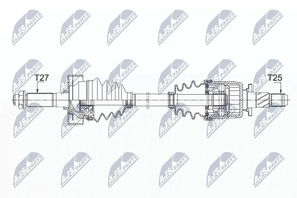 Antriebswelle Hinterachse links NTY NPW-SB-025