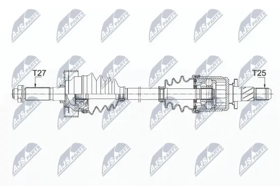 Antriebswelle Hinterachse links NTY NPW-SB-025 Bild Antriebswelle Hinterachse links NTY NPW-SB-025