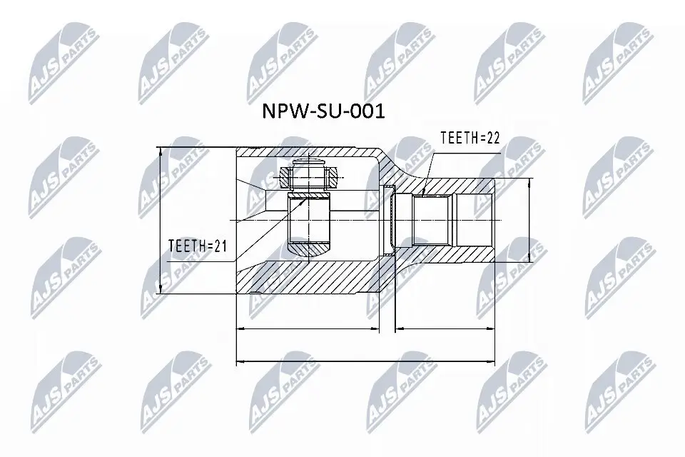 Gelenksatz, Antriebswelle NTY NPW-SU-001