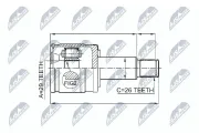 Gelenksatz, Antriebswelle getriebeseitig NTY NPW-SU-005