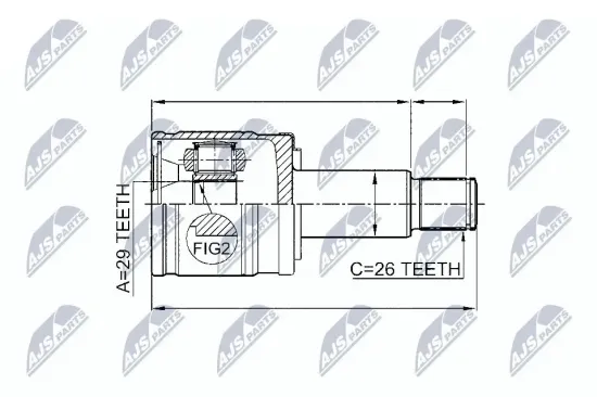 Gelenksatz, Antriebswelle getriebeseitig NTY NPW-SU-005 Bild Gelenksatz, Antriebswelle getriebeseitig NTY NPW-SU-005