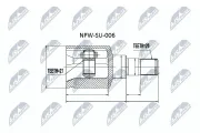 Gelenksatz, Antriebswelle getriebeseitig NTY NPW-SU-006