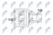 Gelenksatz, Antriebswelle getriebeseitig NTY NPW-SU-016