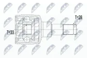 Gelenksatz, Antriebswelle getriebeseitig NTY NPW-SU-018