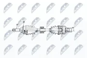 Antriebswelle Vorderachse rechts NTY NPW-SU-027