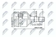 Gelenksatz, Antriebswelle Vorderachse getriebeseitig NTY NPW-TY-006