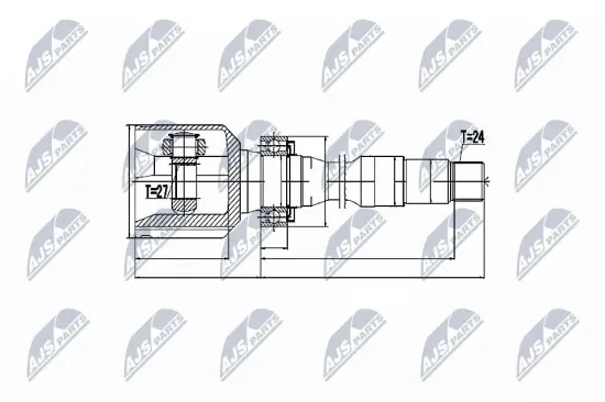 Gelenksatz, Antriebswelle NTY NPW-TY-029 Bild Gelenksatz, Antriebswelle NTY NPW-TY-029