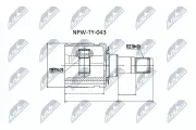 Gelenksatz, Antriebswelle NTY NPW-TY-043