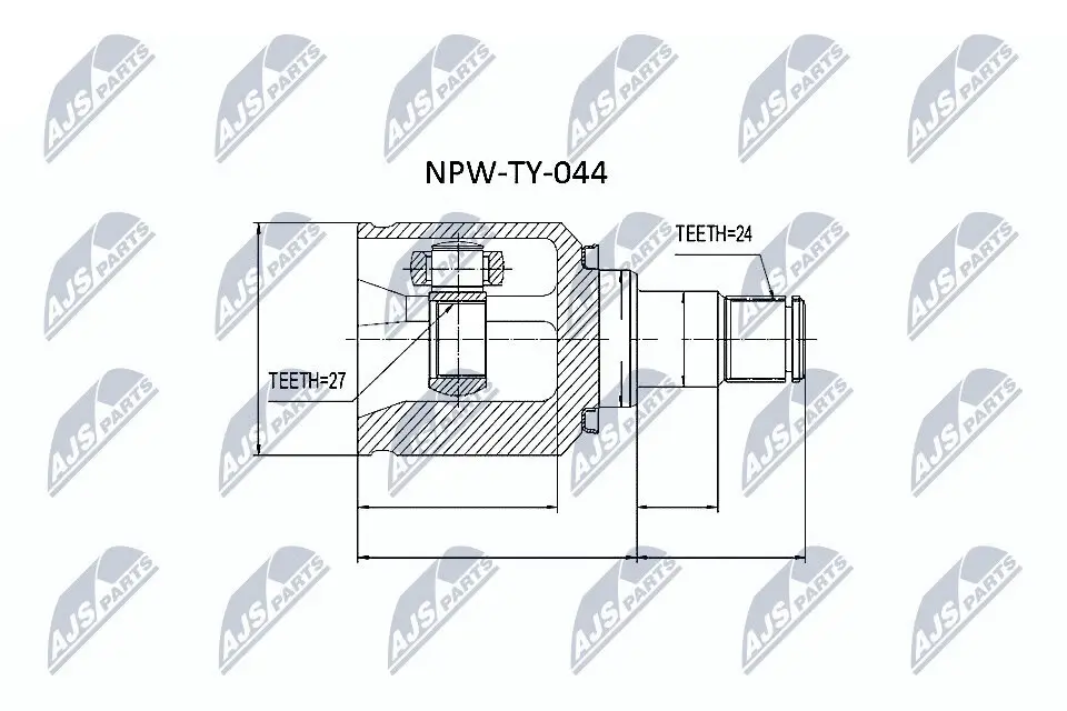 Gelenksatz, Antriebswelle NTY NPW-TY-044