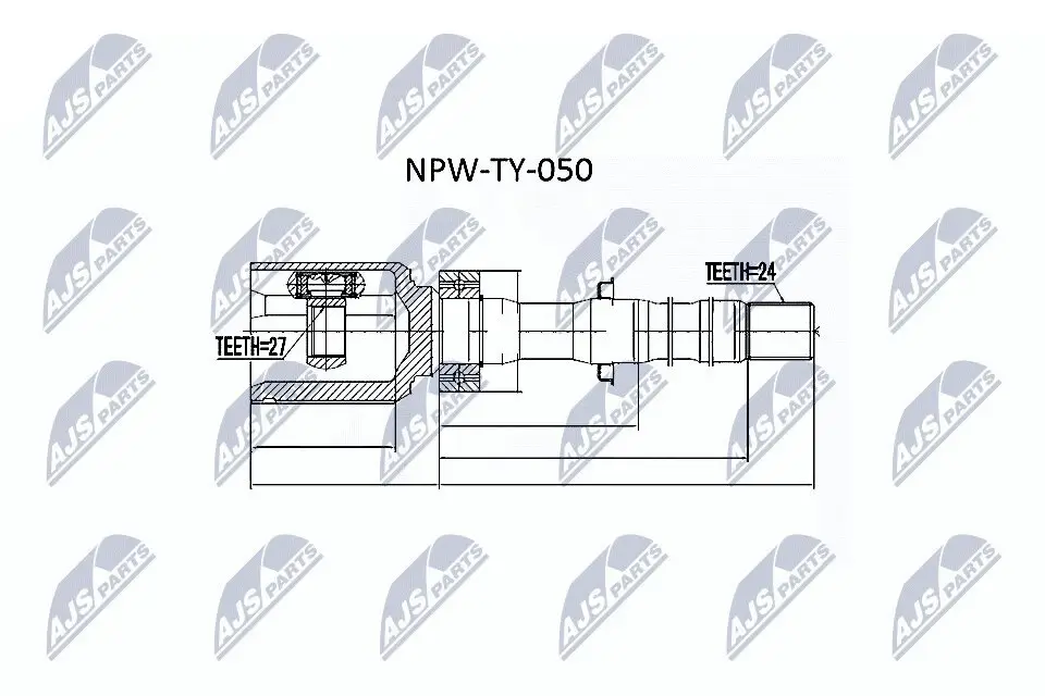 Gelenksatz, Antriebswelle NTY NPW-TY-050