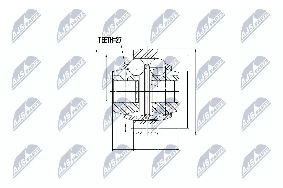 Gelenksatz, Antriebswelle NTY NPW-TY-053