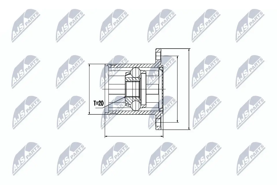 Gelenksatz, Antriebswelle NTY NPW-TY-062