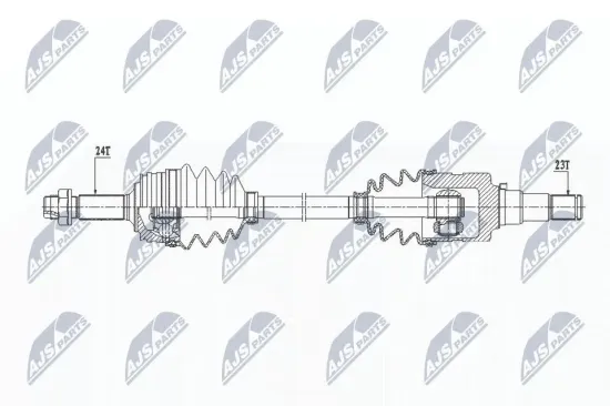 Antriebswelle Vorderachse rechts NTY NPW-TY-094 Bild Antriebswelle Vorderachse rechts NTY NPW-TY-094