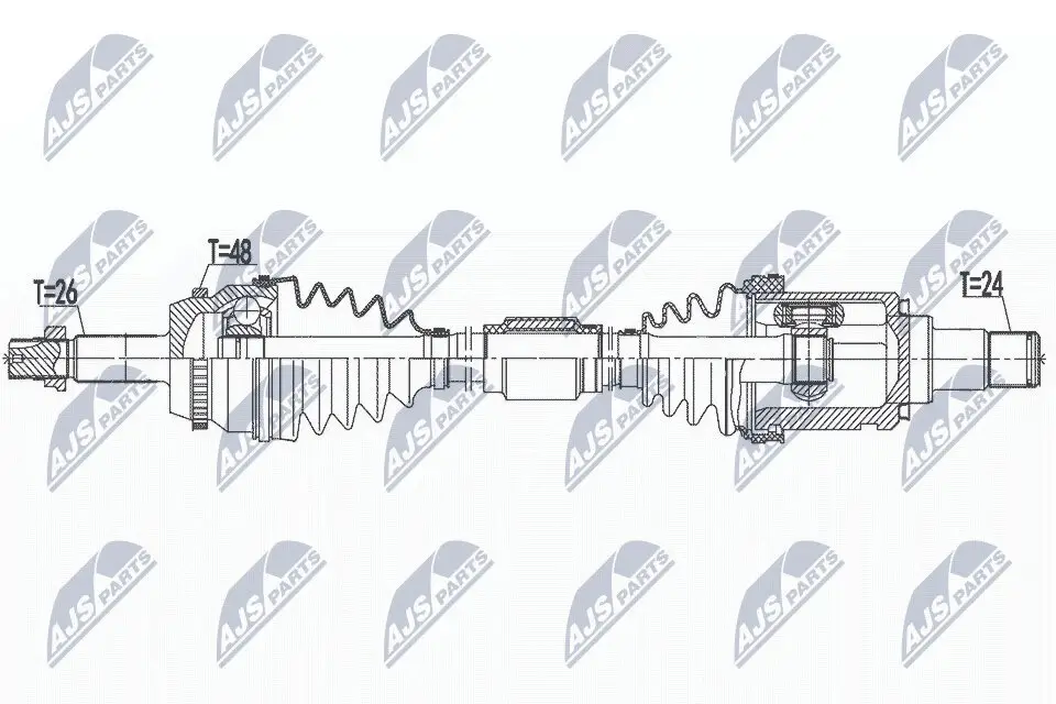 Antriebswelle NTY NPW-TY-172 Bild Antriebswelle NTY NPW-TY-172