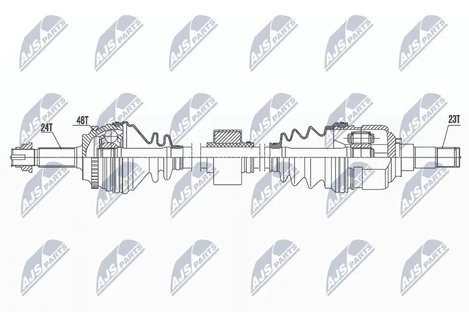 Antriebswelle Vorderachse rechts NTY NPW-TY-176