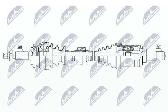 Antriebswelle Vorderachse links NTY NPW-TY-184 Bild Antriebswelle Vorderachse links NTY NPW-TY-184