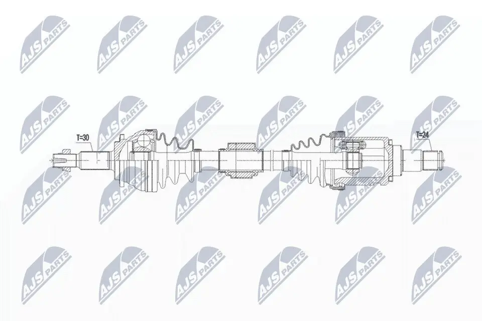 Antriebswelle Vorderachse links NTY NPW-TY-187