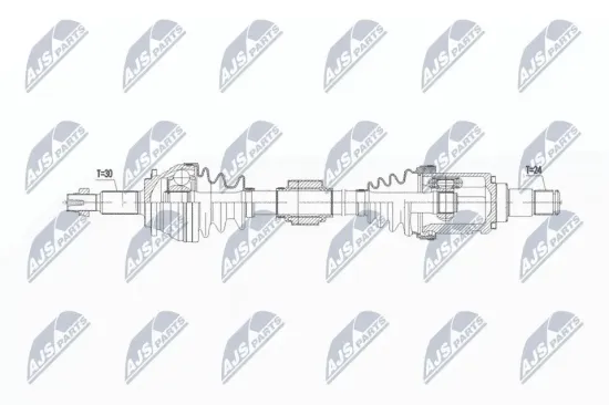Antriebswelle Vorderachse links NTY NPW-TY-187 Bild Antriebswelle Vorderachse links NTY NPW-TY-187
