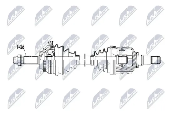 Antriebswelle Vorderachse links NTY NPW-TY-191 Bild Antriebswelle Vorderachse links NTY NPW-TY-191
